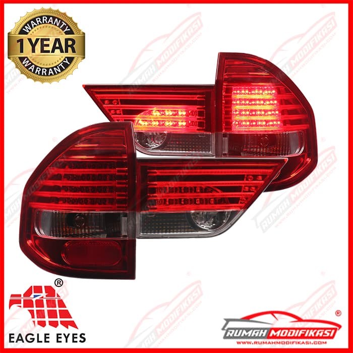 STOP LAMP - BMW X3 E83 2003-2007 - EAGLEEYES - LED - RED CLEAR