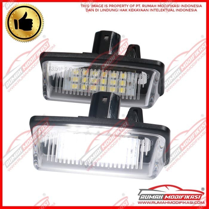 LAMPU PLAT NOMOR - TOYOTA VIOS 2013-2020 - PUTIH - LED - SUPERBRIGHT