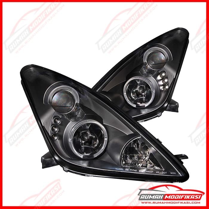 HEADLAMP TOYOTA CELICA 2000-2007 - LED - PROJECTOR - HALO RIM
