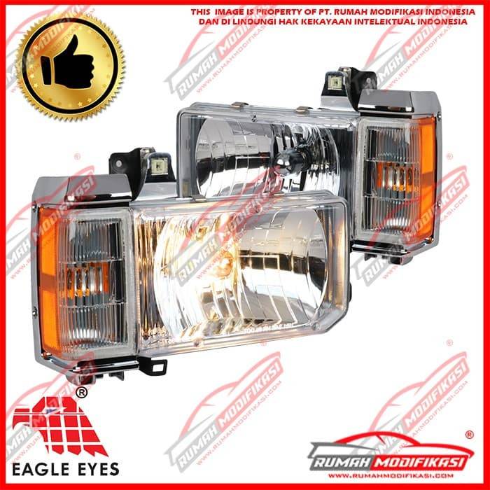 HEAD LAMP - NISSAN TERRANO 1995-2001 - EAGLEEYES - CRYSTAL - CORNER