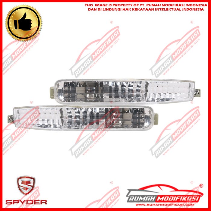 FRONT BUMPER LAMP - HONDA ACCORD MAESTRO 1992-1993 - CRYSTAL - CLEAR