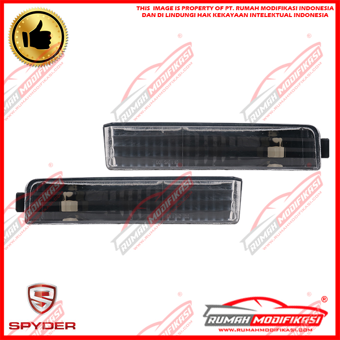 FRONT BUMPER LAMP - HONDA ACCORD MAESTRO 1990-1991 - CRYSTAL - BLACK