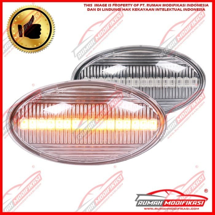 SIDE LAMP - MINI COOPER R50 2000-2006 - CLEAR - LED - SEQUENTIAL