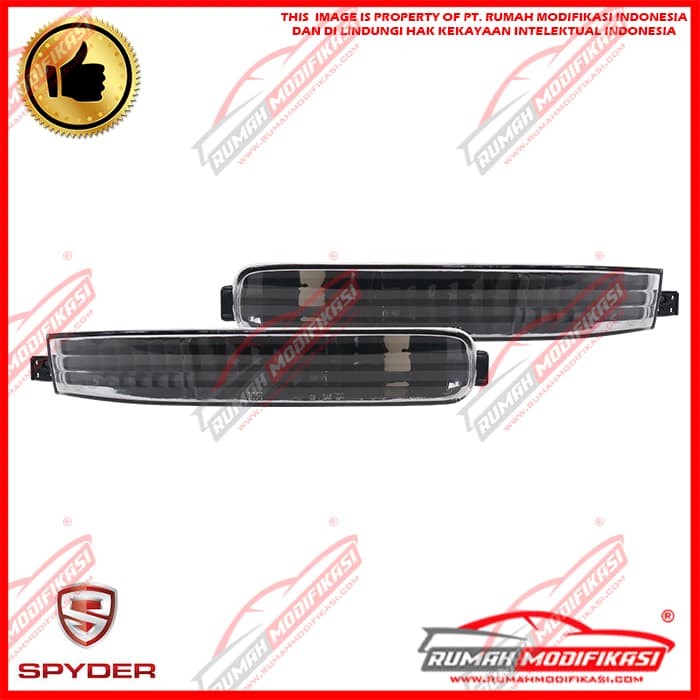 FRONT BUMPER LAMP - HONDA ACCORD MAESTRO 1992-1993 - CRYSTAL - BLACK