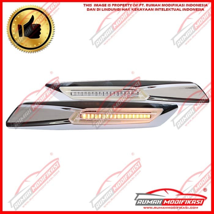 SIDE LAMP - BMW E90 2005-2013 - CHROME - SEQUENTIAL - RUNNING