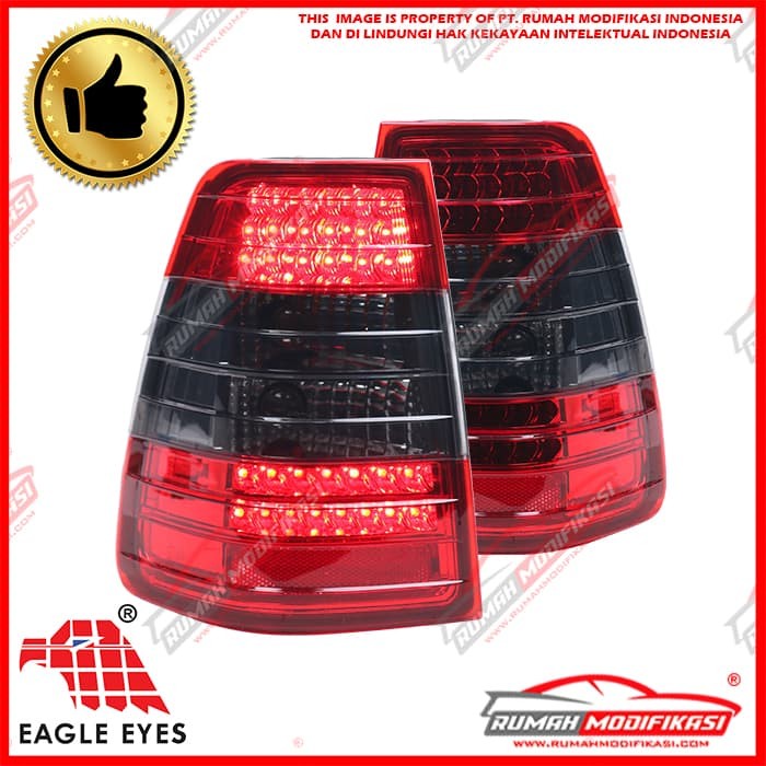 STOP LAMP - BENZ S124 E-CLASS 1986-1995 - LED - RED SMOKE - EAGLEEYES