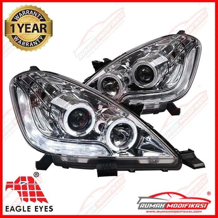 HEAD LAMP - TOYOTA INNOVA 2004 - 2010 - ANGEL EYES - STARLINE - CHROME