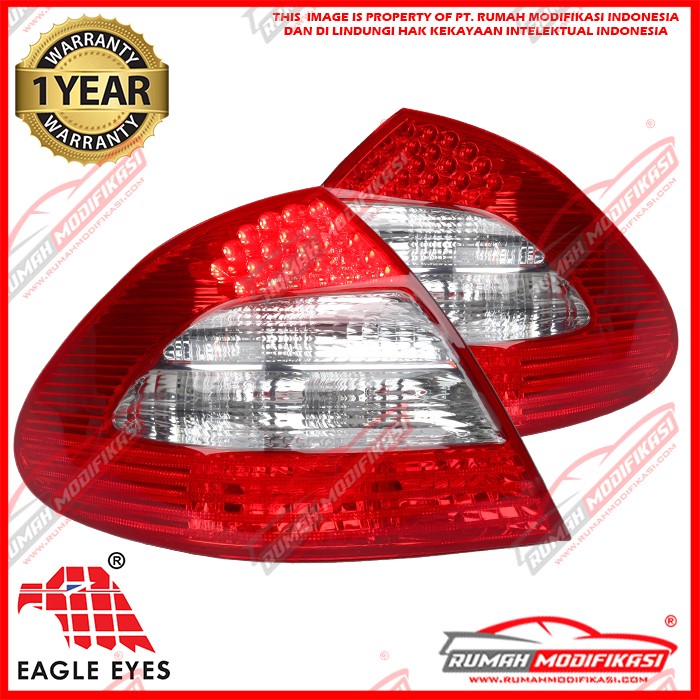 STOP LAMP - BENZ W211 E-CLASS 2006-2009 - LED - EAGLEEYES - RED CLEAR