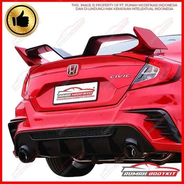 WING SPOILER HONDA CIVIC TURBO SEDAN 2016 - ON - FC450 - UNPAINTED