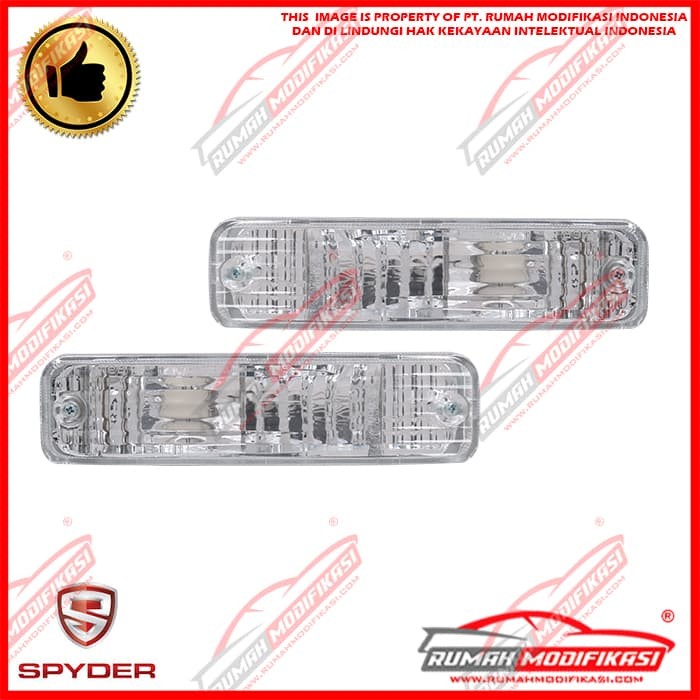 FRONT BUMPER LAMP - HONDA CIVIC NOUVA 1988-1989 - CLEAR - CRYSTAL