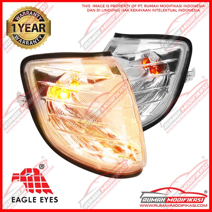 CORNER LAMP - BENZ W140 S-CLASS 1991-1998 - CRYSTAL - EAGLEEYES