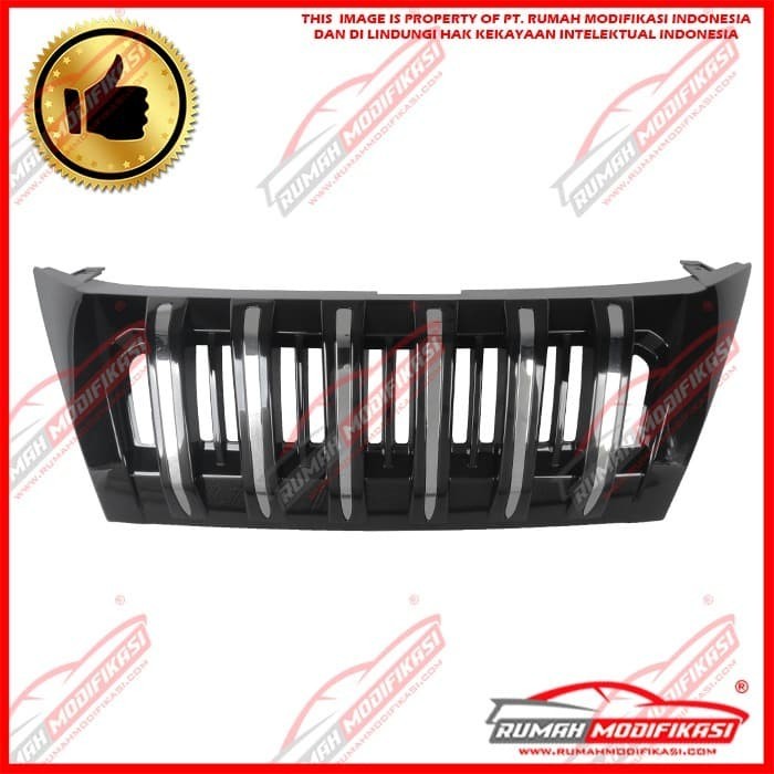 GRILL - TOYOTA FORTUNER 2016-ON - BLACK - CHROME - APOLLO