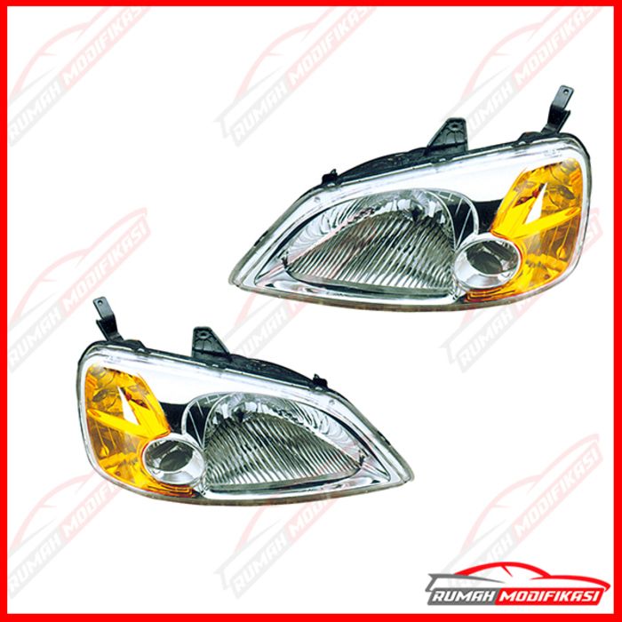 HEADLAMP - HONDA CIVIC 2001-2003 - EAGLEEYES - USDM