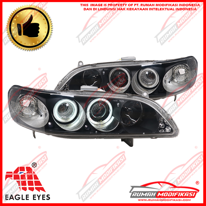 HEAD LAMP - HONDA ACCORD 1998-2002 - EAGLEEYES - ANGELEYES - PROJECTOR