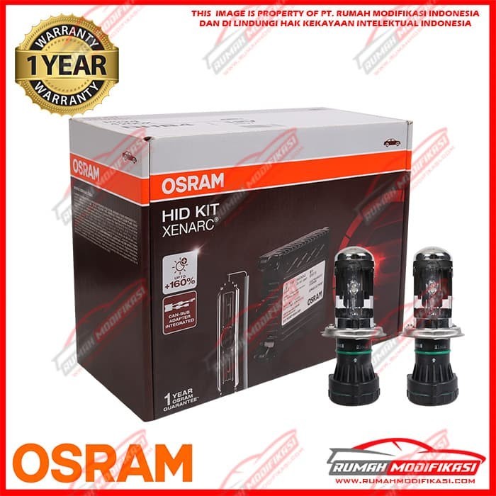 OSRAM - HID XENARC CONVERSION KIT - H4 - 6000K - 12V - 35 WATT - PUTIH