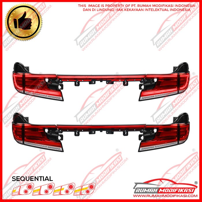 STOP LAMP - TOYOTA VELLFIRE 2016-2018 - LIGHTBAR - SEQUENTIAL - RED