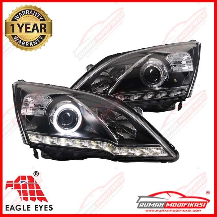 HEAD LAMP - HONDA CRV GEN3 2007-2011 - PROJECTOR - ANGEL EYES