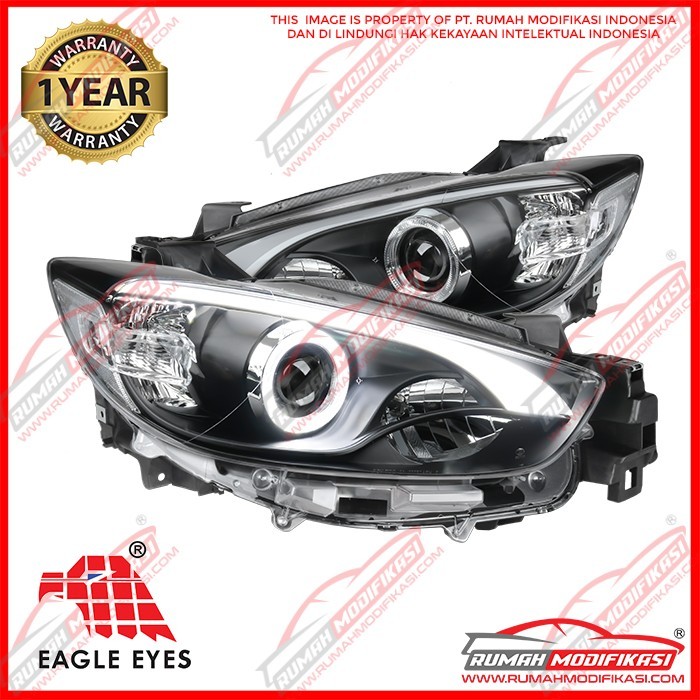 HEAD LAMP – MAZDA CX5 2013-2015 – BLACK – LIGHTBAR - AFS - HID