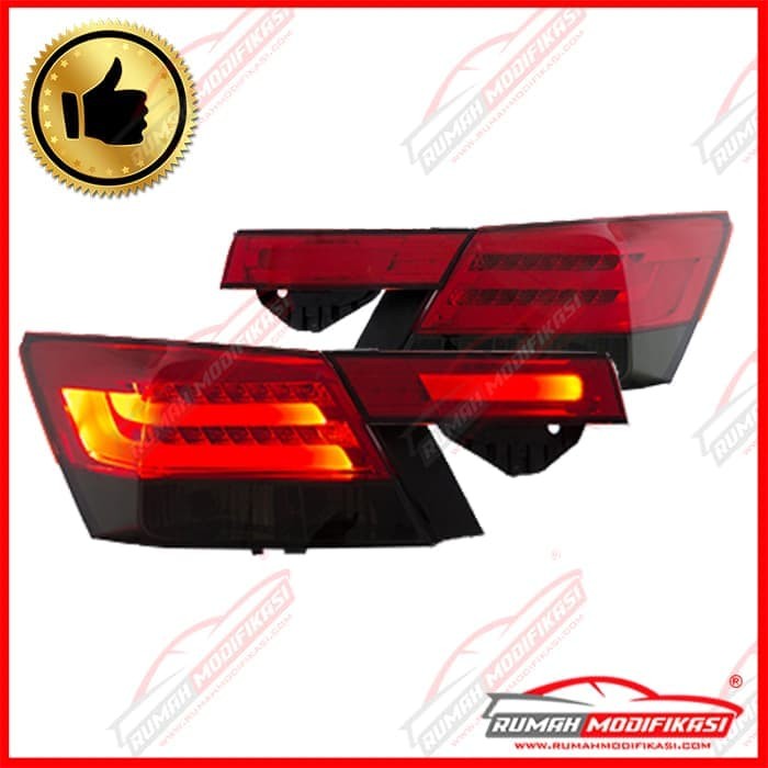 STOP LAMP - HONDA ACCORD 2008-2013 - LIGHT BAR DESIGN - RED SMOKE