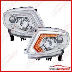 HEAD LAMP - FORD RANGER T6 2011-2015 - LIGHT BAR - LED - CHROME - EE
