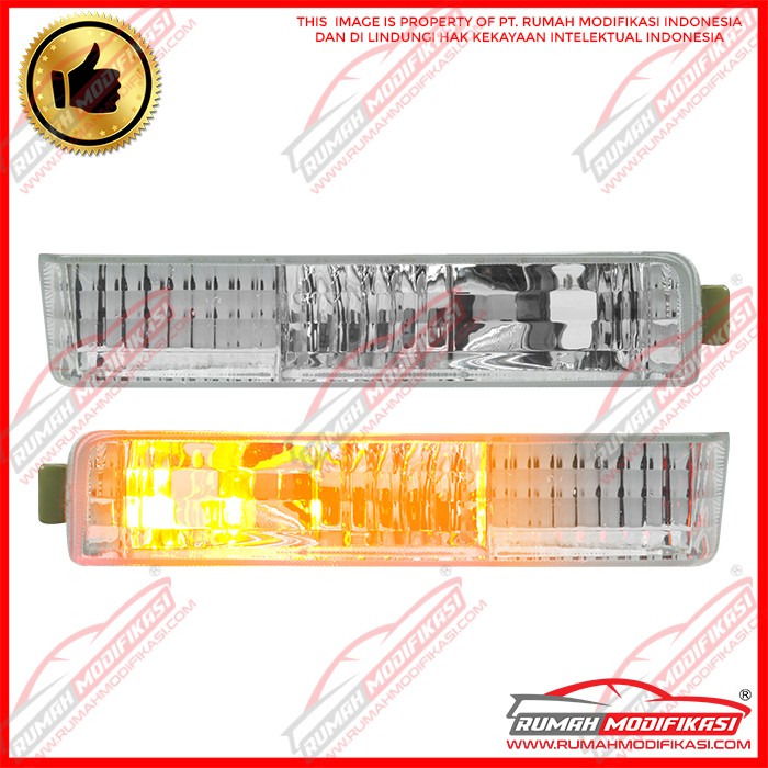 FRONT BUMPER LAMP – HONDA ACCORD 1990-1991 CRYSTAL – CLEAR