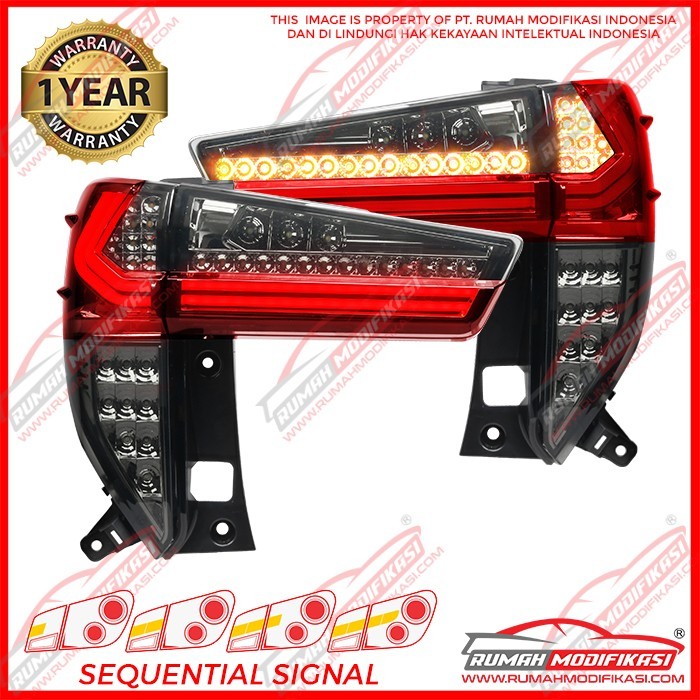 STOP LAMP - TOYOTA INNOVA 2016-ON - LEXUS STYLE SEQUENTIAL RED SMOKE