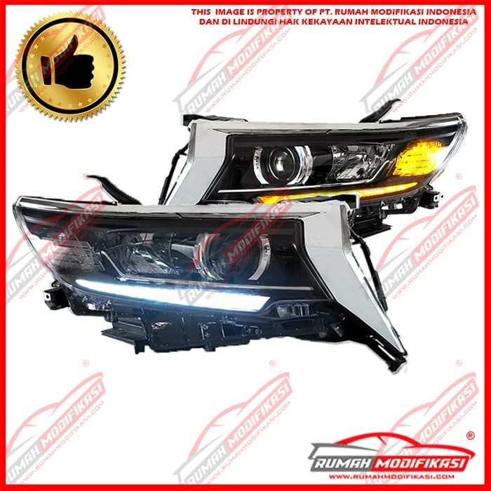HEAD LAMP - TOYOTA PRADO FJ150 2018-ON - LIGHT BAR - SEQUENTIAL