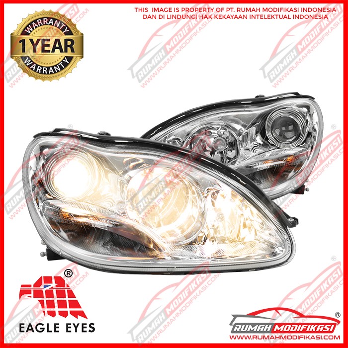 HEADLAMP BENZ W220 S-CLASS 1998-2006 - EAGLEEYES - PROJECTOR