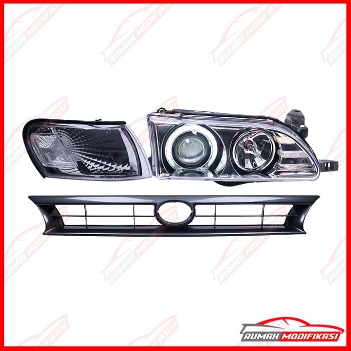 HEAD LAMP - TOYOTA GREAT COROLLA 1992-1996 - CHROME - EAGLEEYES