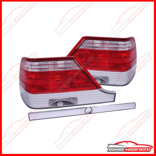 STOP LAMP - BENZ W140 S-CLASS 1991-1998 - CRYSTAL - RED CLEAR