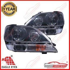 HEAD LAMP - TOYOTA HARRIER 1999-2003 - EAGLE EYES - OEM - BLACK