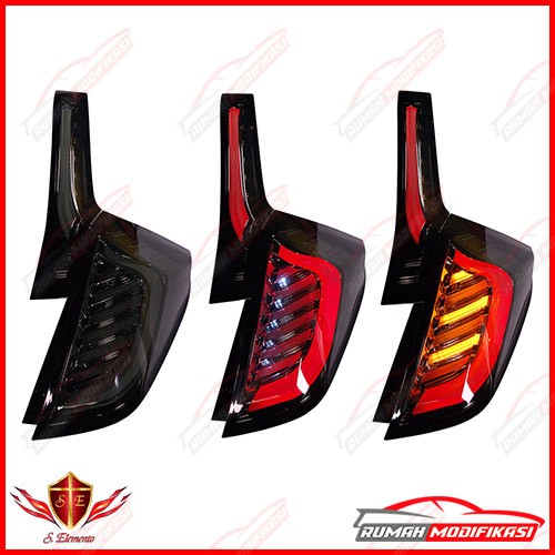 STOP LAMP - HONDA JAZZ GK 2015 - ON - S-ELEMENTO - BLACK ON SMOKE
