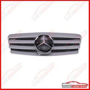 GRILL MERCEDES BENZ W208 CLK 1997-2002 - SL LOOK - SILVER