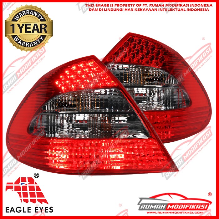 STOP LAMP - BENZ W211 E-CLASS 2006-2009 - LED - EAGLEEYES - RED SMOKE