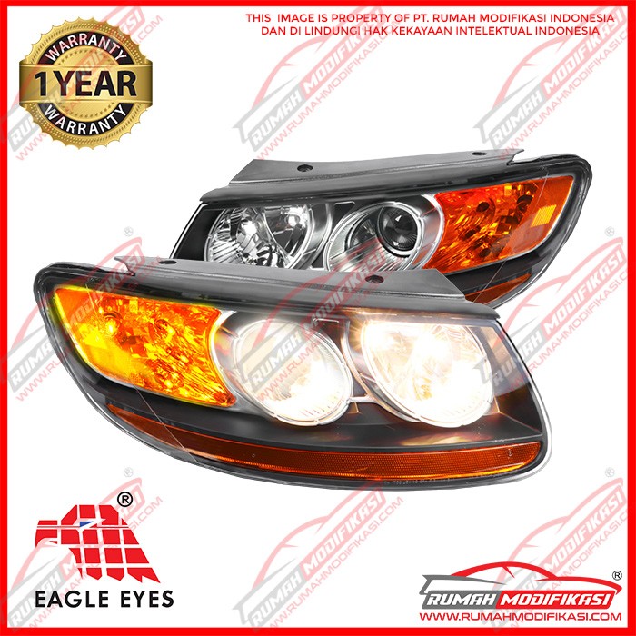 HEAD LAMP -HYUNDAI SANTA FE- 2007-2009 – BLACK