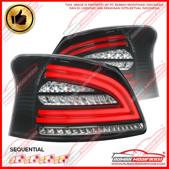 STOP LAMP - TOYOTA VIOS 2007-2012 - LIGHT BAR - BLACK - CEREMONIAL