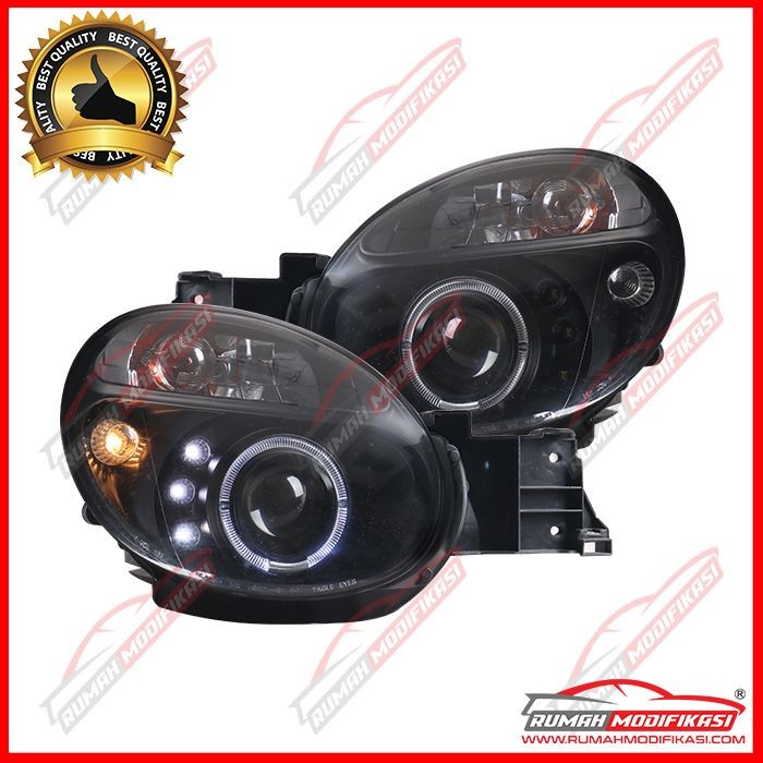 HEADLAMP - SUBARU WRX 2002-2003 - LED - PROJECTOR - HALO RIM