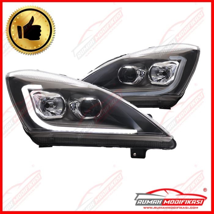 HEAD LAMP - PROTON EXORA 2009-2014 - LIGHTBAR - BLACK - PROJECTOR