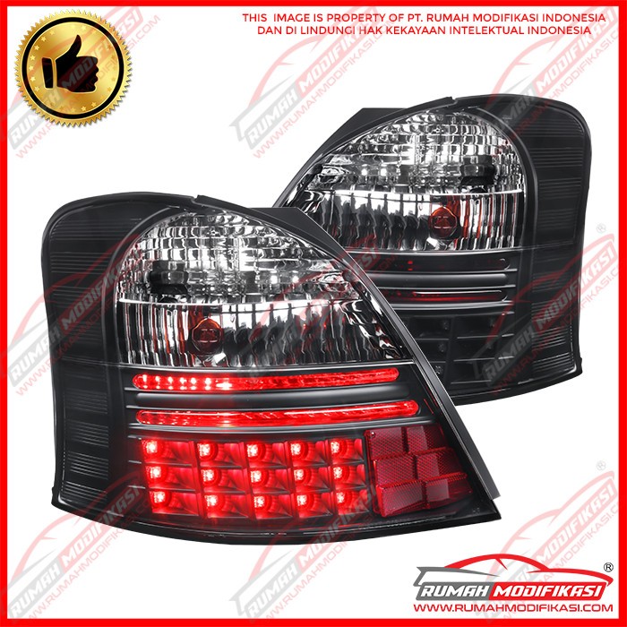 STOP LAMP - TOYOTA YARIS 2005-2008 - BLACK JDM - LED