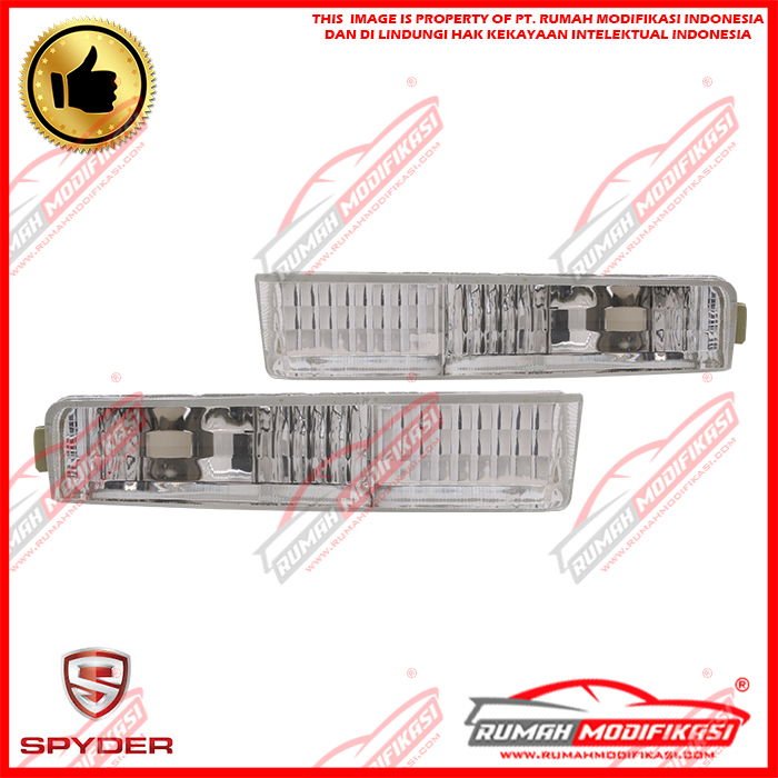 FRONT BUMPER LAMP - HONDA ACCORD MAESTRO 1990-1991 - CRYSTAL - CLEAR