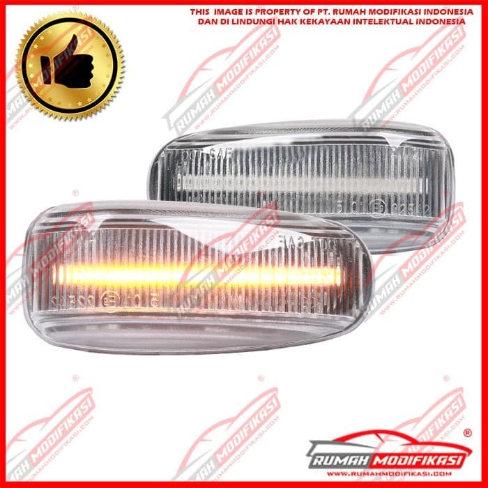 SIDE LAMP - BENZ W210 1995-2002 - CLEAR - LED - SEQUENTIAL