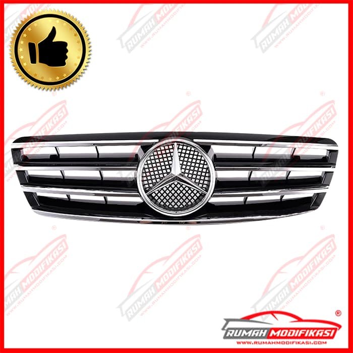 GRILL - BENZ W203 C-CLASS 2000-2006 - CL STYLE - BLACK