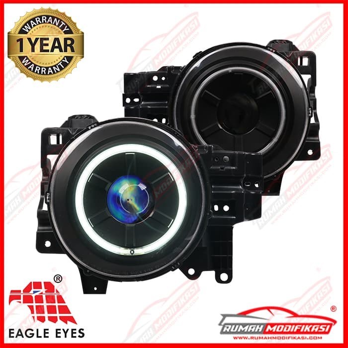 HEAD LAMP - TOYOTA FJ CRUISER 2007-2017 - ANGELEYES - LED - BLACK