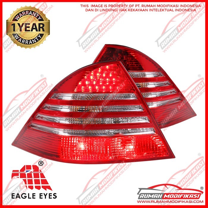 STOP LAMP - MERCEDES BENZ W220 S-CLASS 1998-2006 - LED - RED CLEAR