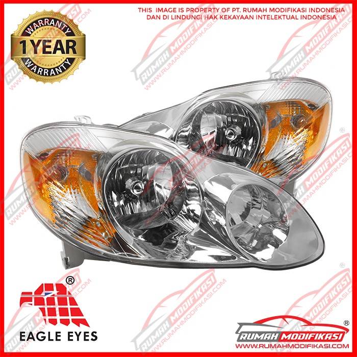 HEAD LAMP - TOYOTA COROLLA ALTIS 2001-2007 - OEM - CHROME