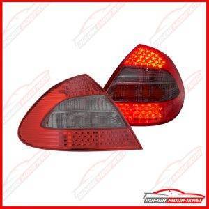 LAMPU BELAKANG BENZ W211 E-CLASS 2003-2006 - LED - EAGLEEYES - RED SMOKE