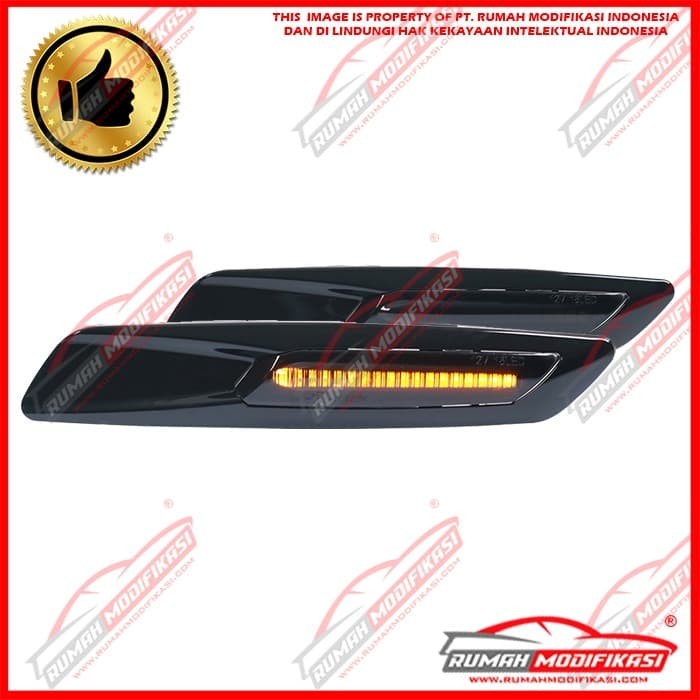 SIDE LAMP - BMW E93 2005-2013 - BLACK SMOKE - SEQUENTIAL - RUNNING