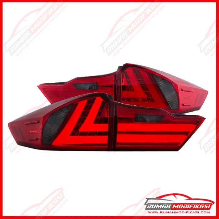 STOP LAMP - HONDA CITY 2014-2018 - LIGHT BAR DESIGN - RED SMOKE