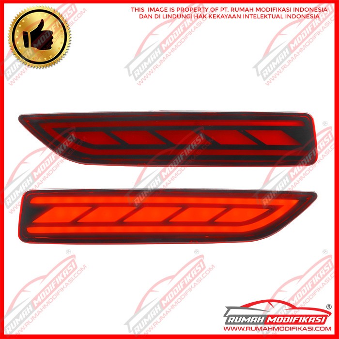 BUMPER LAMP - HONDA BRV 2016-ON - RED - LIGHT BAR - VERSI 3