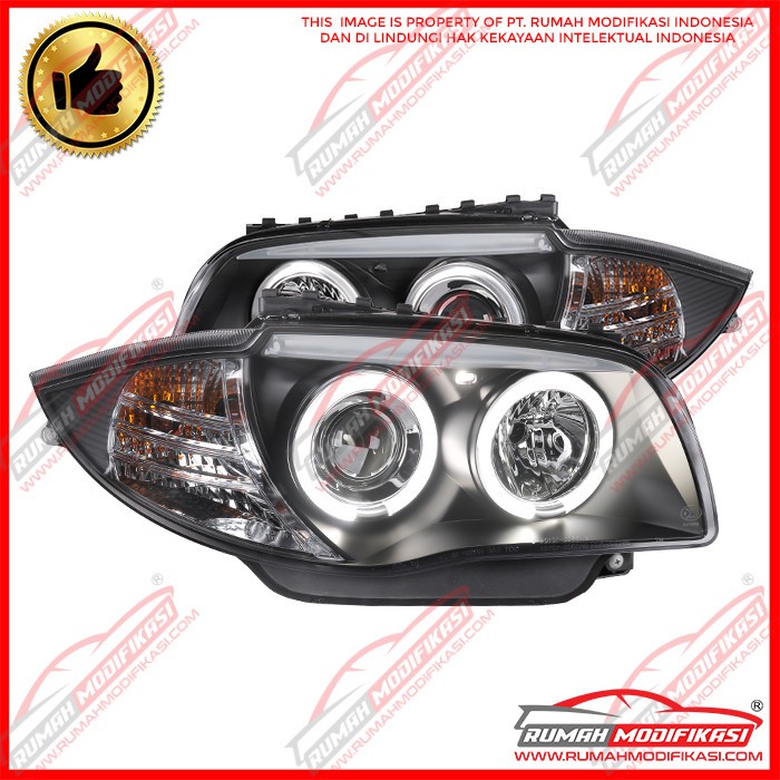 HEADLAMP - BMW E87 2004-2011 - SONAR - PROJECTOR - ANGEL EYES
